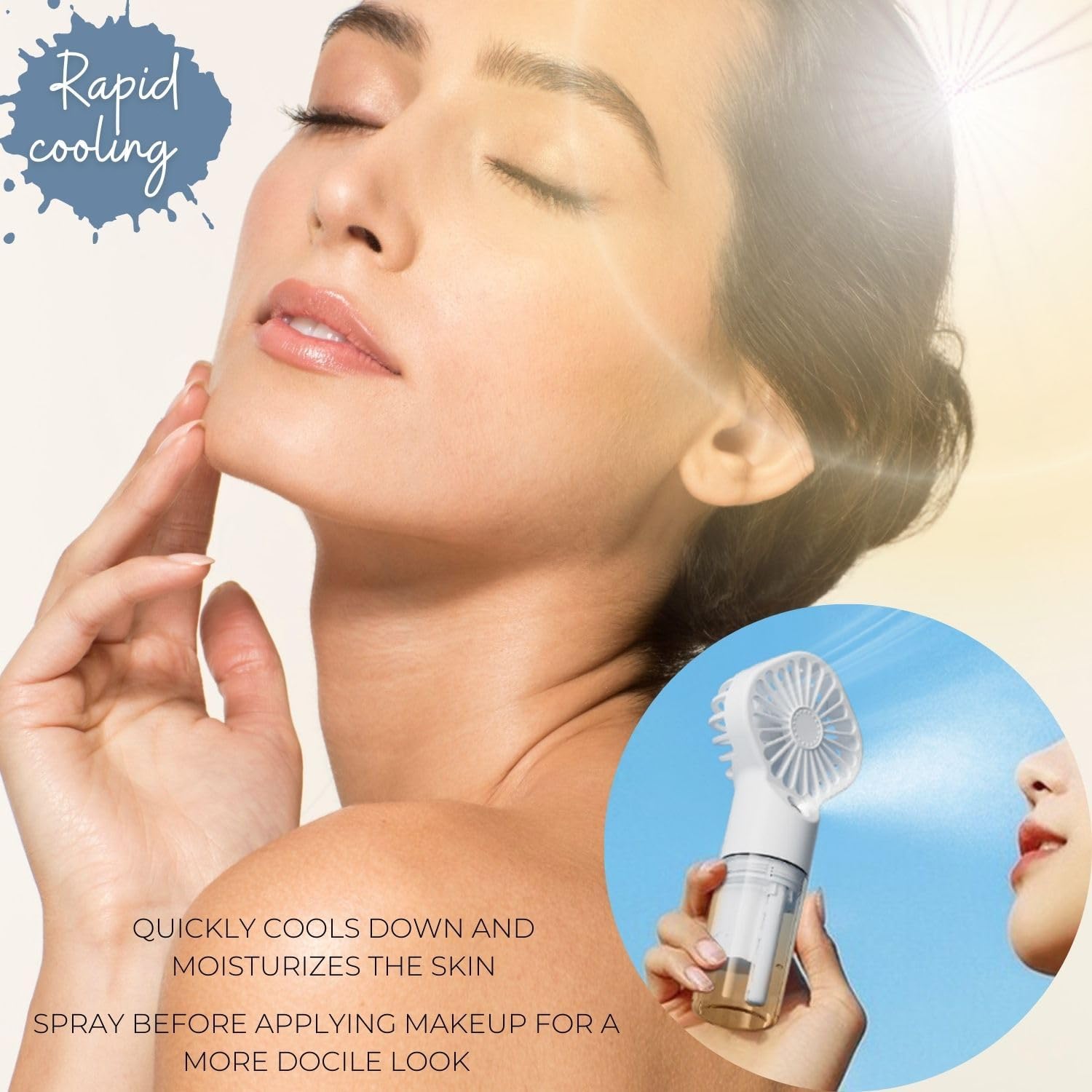 TropiCool Mini - Portable Spray Fan & Mist Humidifier