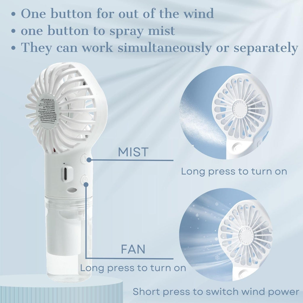 TropiCool Mini - Portable Spray Fan & Mist Humidifier